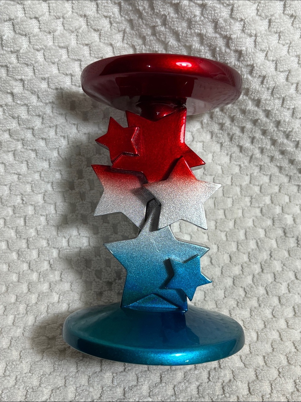 Bath and Body Works Patriotic Stars 3 Wick Candle Holder